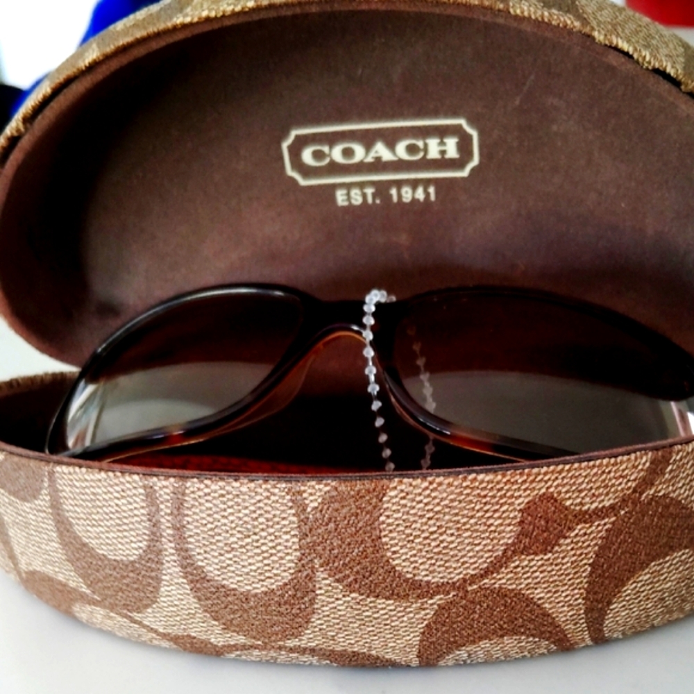 Coach Brown Sunglasses with Signature Case